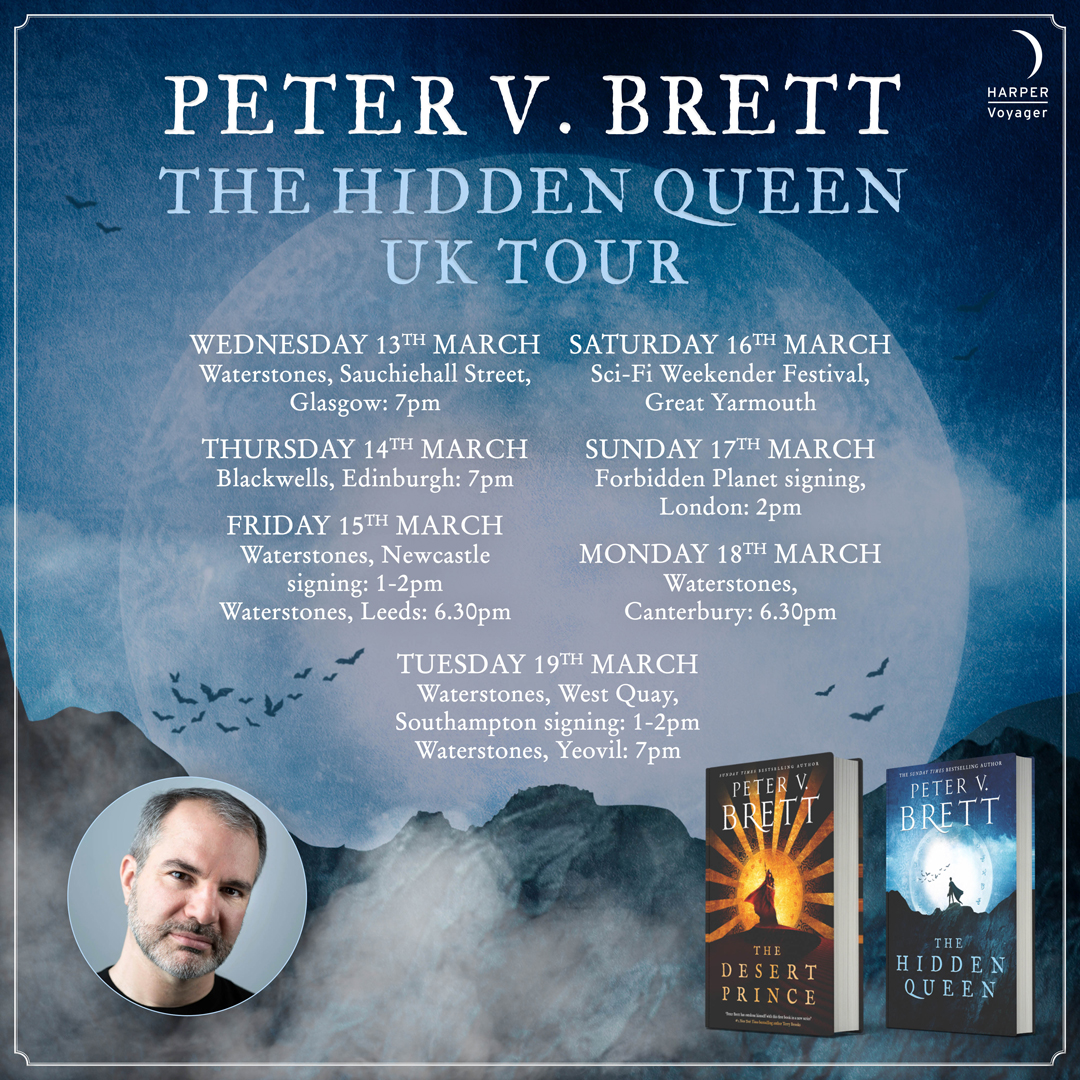 Peter V Brett Hidden Queen UK Tour